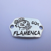 Conector metlico Soy flamenca 39x23. Pase 4mm.