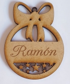 PERSONALIZADO. Adorno navideo mdf Mod. Estrellas. Tamao 8cms. Plazo 15 das