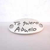 Conector metal 38x19mm. Te quiero Abuelo